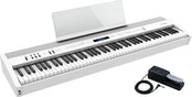Roland FP60X Portable Digital Piano; White Stand & Bench Bundle