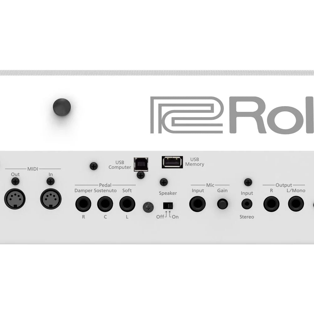 Roland FP90X Portable Digital Piano; White Stand & Bench Bundle