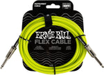 Ernie Ball Flex Instrument Cable; 10ft Green