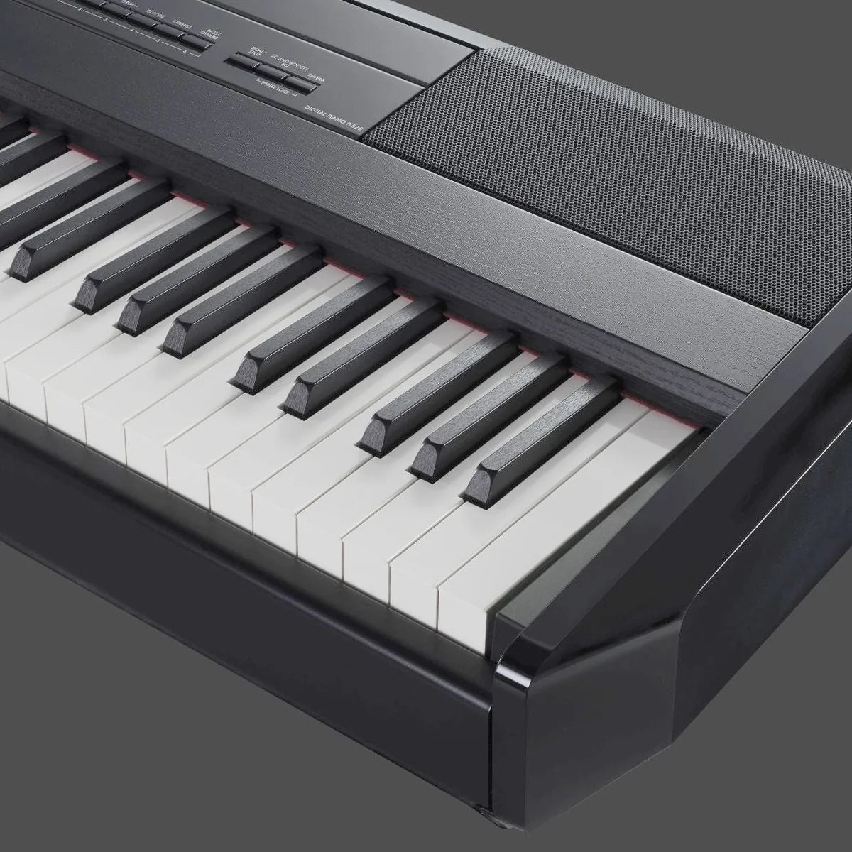 Yamaha P525 Portable Digital Piano; White Stand & Bench Bundle