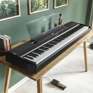 Yamaha P525 Digital Piano Upgraded Package; White