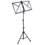 TGI Heavy Duty Folding Music Stand with Carry Bag – Black