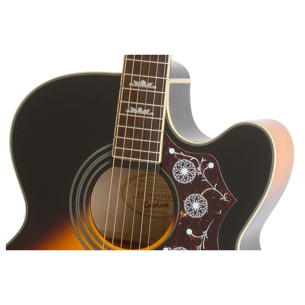 Epiphone J-200 EC Studio (Solid Top; Fishman Presys); Vintage Sunburst