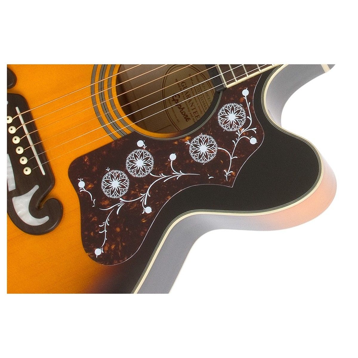 Epiphone J-200 EC Studio (Solid Top; Fishman Presys); Vintage Sunburst