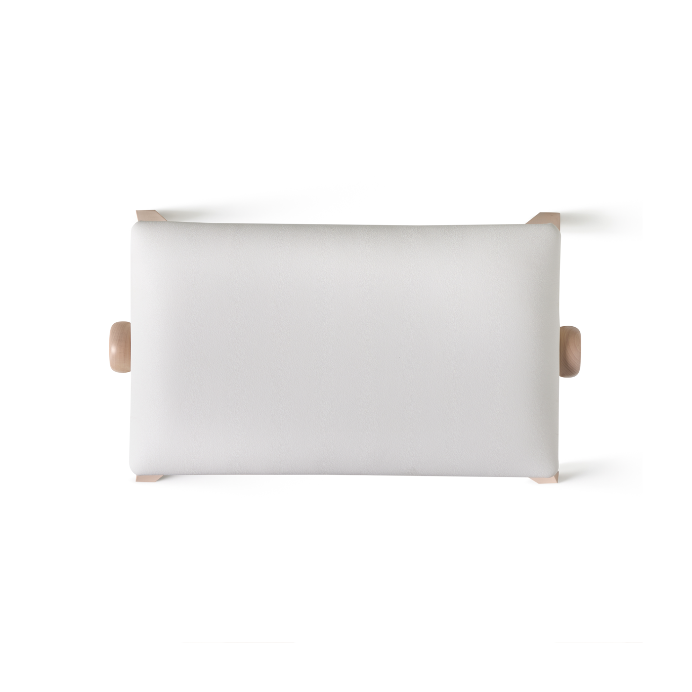 HIDRAU Premium Rise & Fall Piano Stool; White Vinyl And Matching Wood Veneer Legs