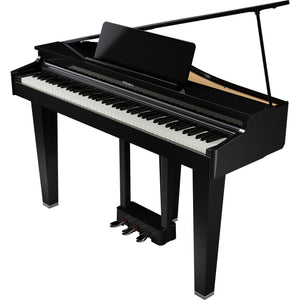 Roland GP3 Digital Compact Grand Piano Branded Package; Polished Ebony