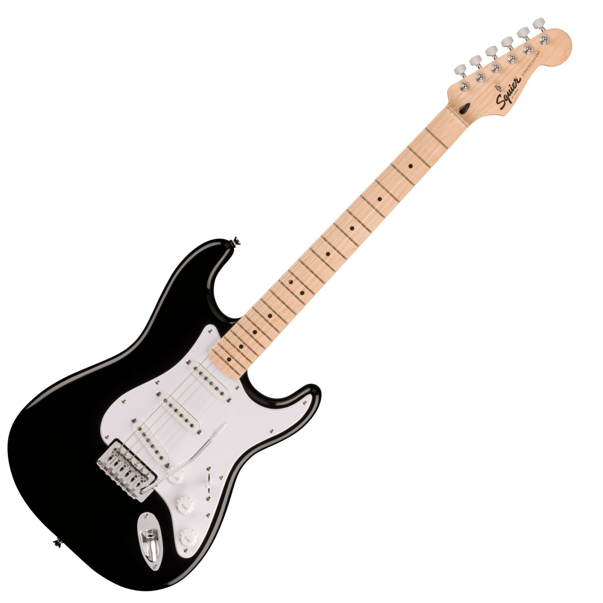 Squier Sonic Stratocaster Maple Black Guitar | Bonners Music