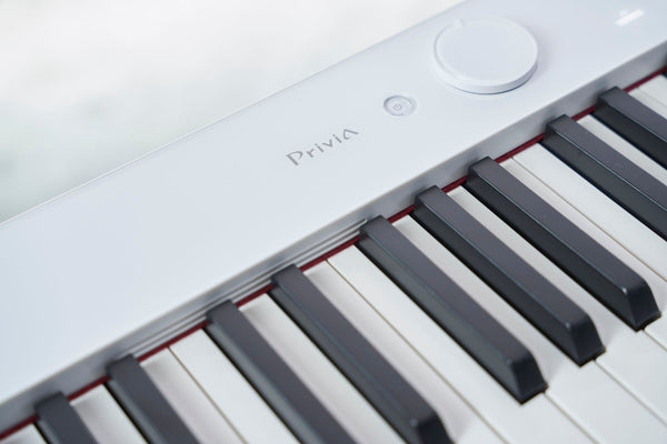 PX-S7000 | White Wooden Piano Bonners Keys; Casio Privia Digital with Music