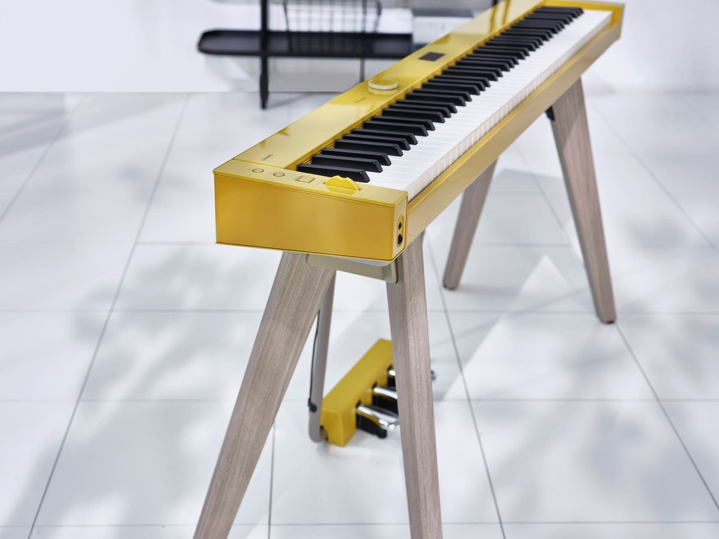 Casio Privia PX-S7000 Digital Piano with Wooden Keys; Harmonius Mustard