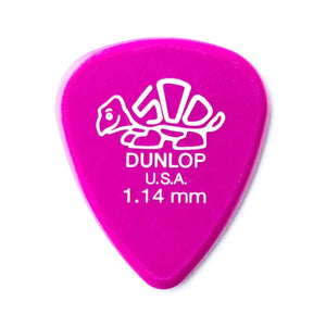 Jim Dunlop DELRIN 500 Plectrums 1.14MM MAGENTA 12 Pack
