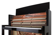 Feurich 122 Universal Upright Piano; Polished Black