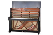 Feurich 122 Universal Upright Piano; Polished Black