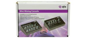 QTX LM82 4 Stereo Channel Line Level & Instrument Mixer