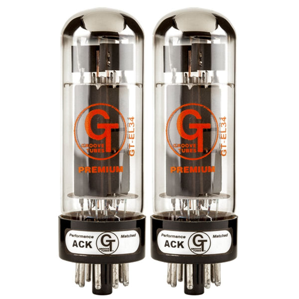 Groove Tubes GT-EL34-R Med Duet Power Amp Tube Valve