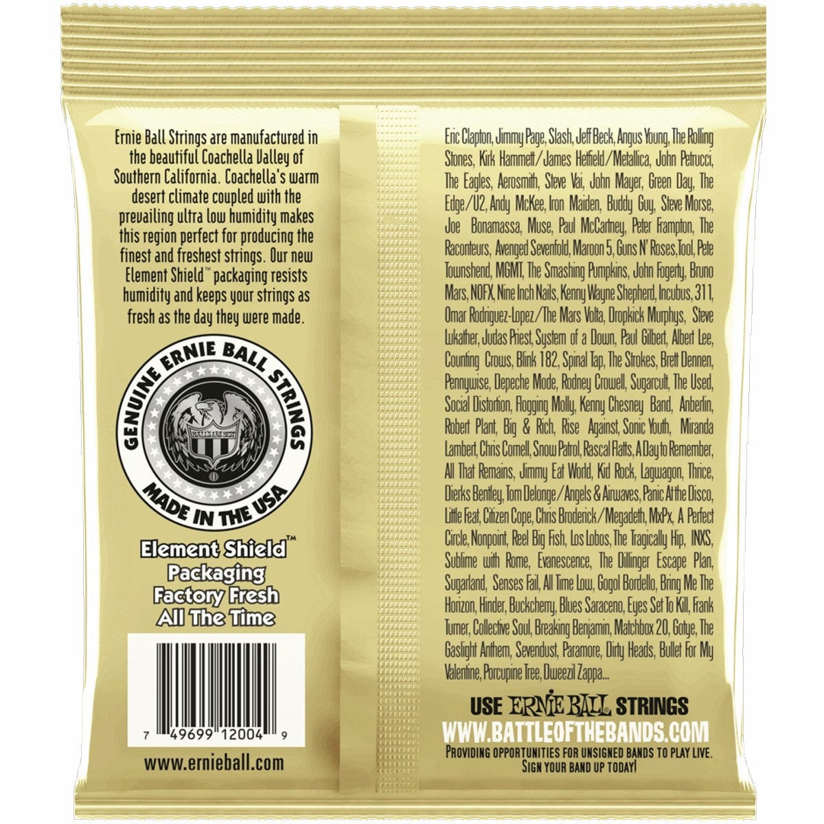 Ernie Ball 2004 Earthwood Bronze Light Set