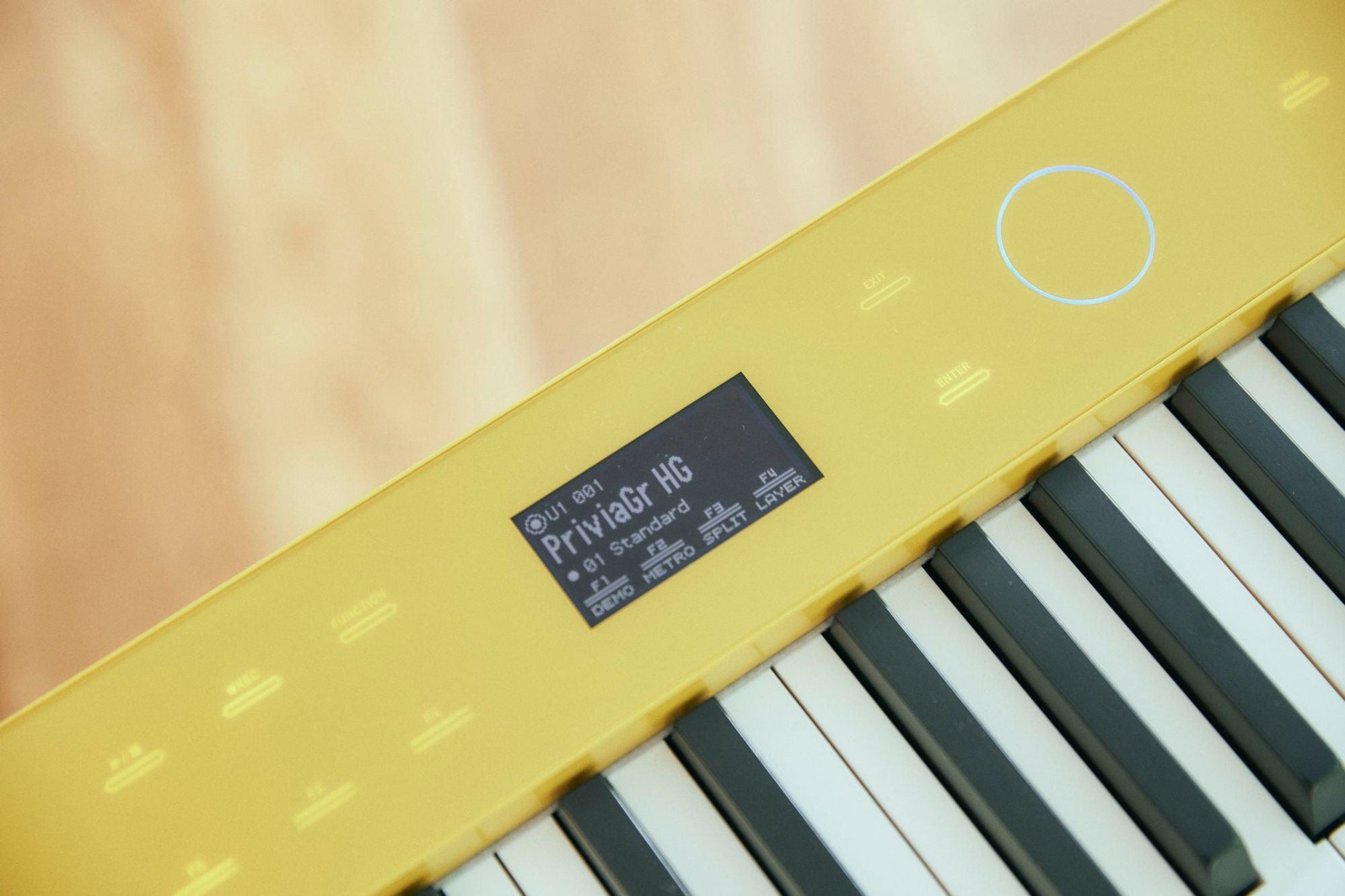 Casio Privia PX-S7000 Digital Piano with Wooden Keys; Harmonius Mustard