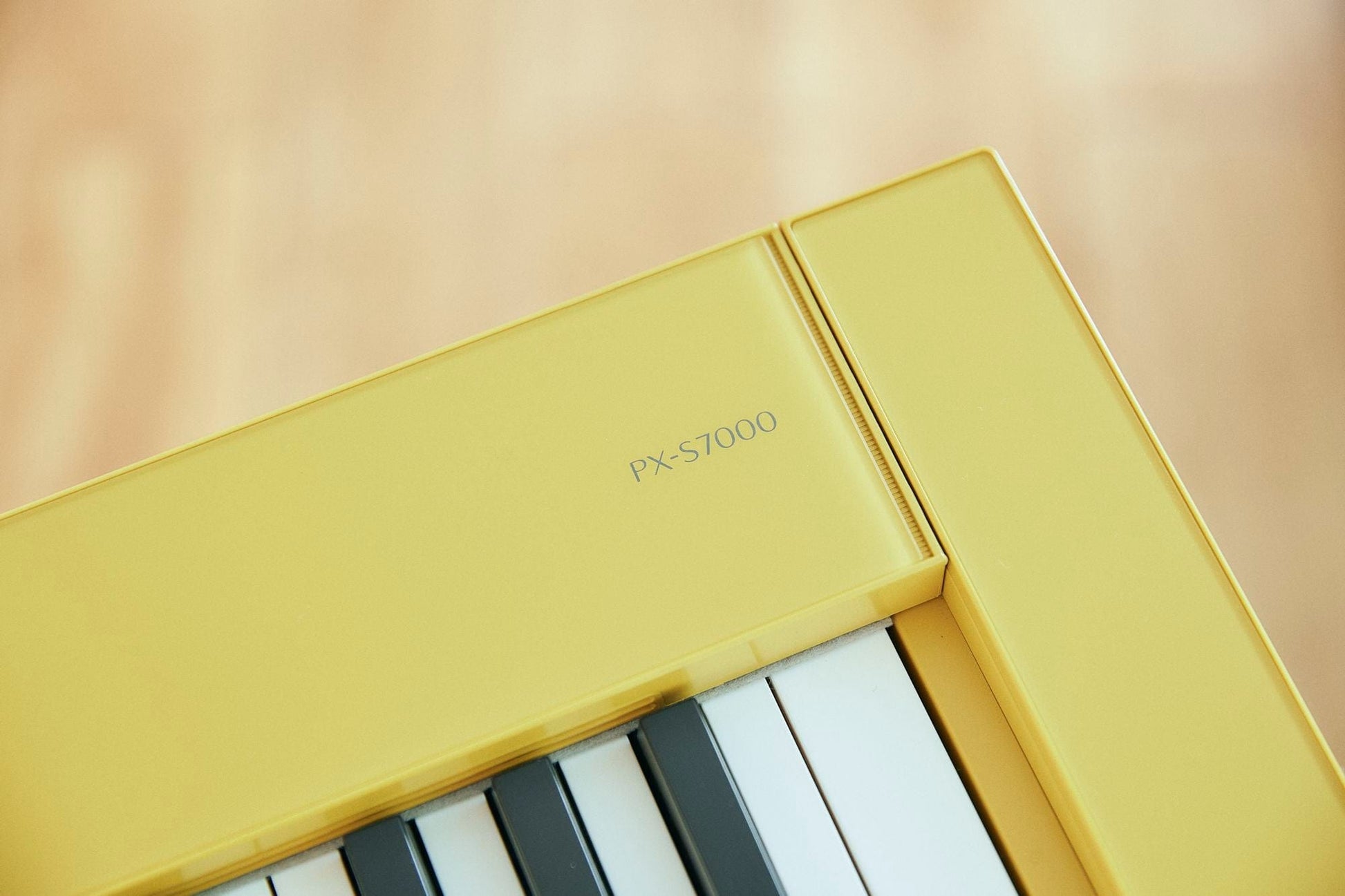 Casio Privia PX-S7000 Digital Piano with Wooden Keys; Harmonius Mustard
