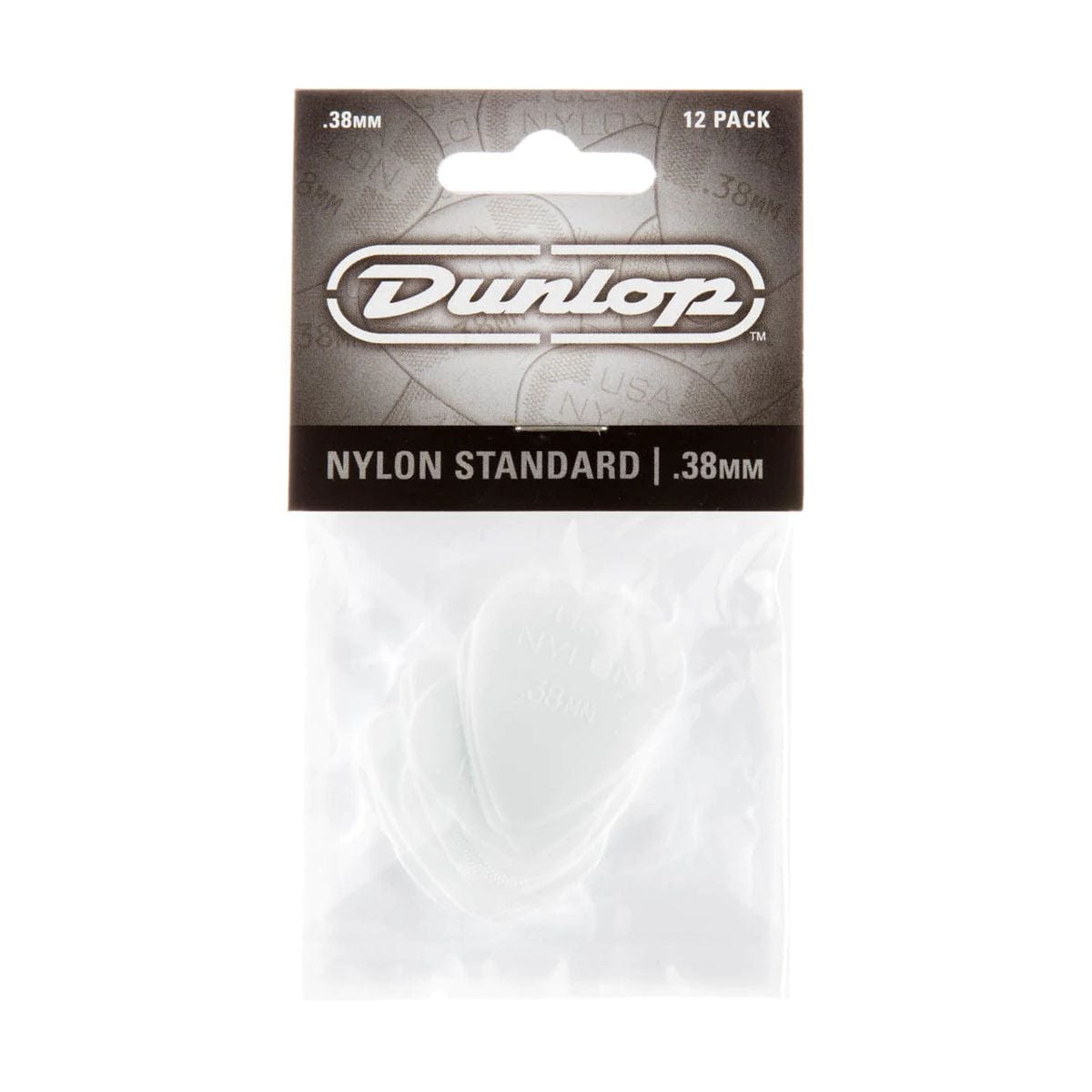 Jim Dunlop NYLON Plectrums .38MM 12 Pack
