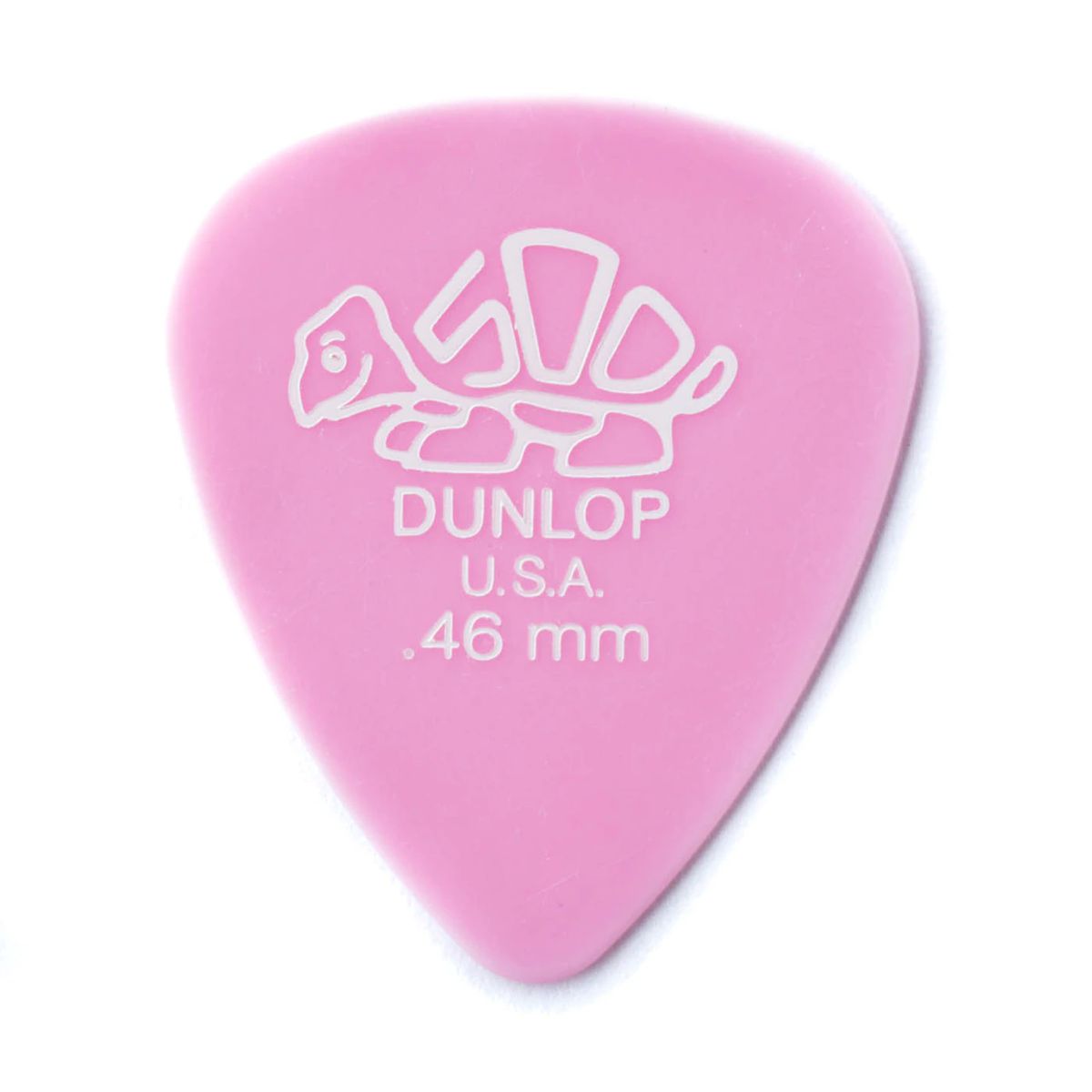 Jim Dunlop DELRIN 500 Plectrums .46MM LIGHT PINK 12 Pack