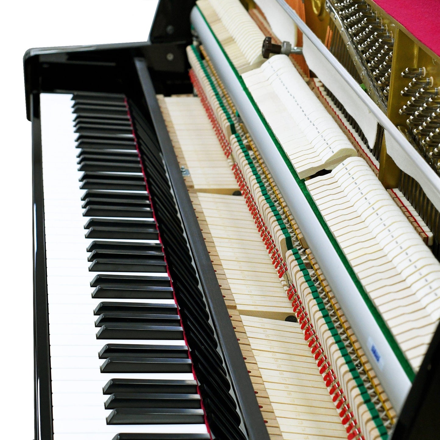 Yamaha B1 Upright Piano; Polished Mahogany