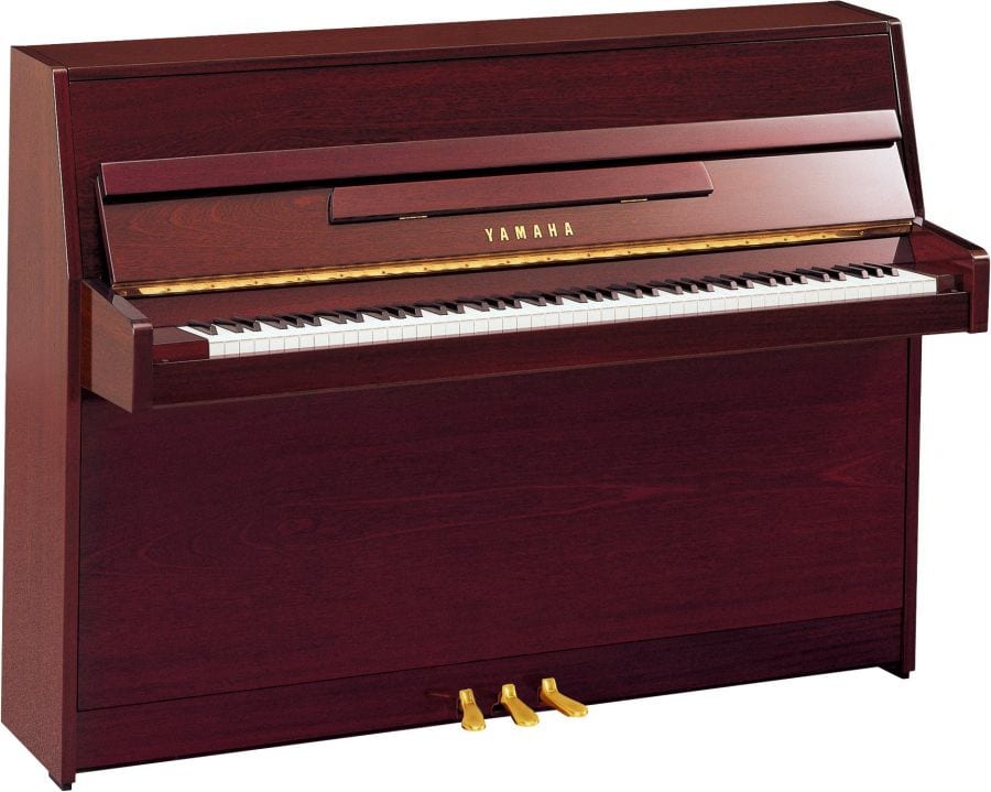 Yamaha B1 Upright Piano; Polished Mahogany