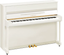 Yamaha B2 Upright Piano; Polished White