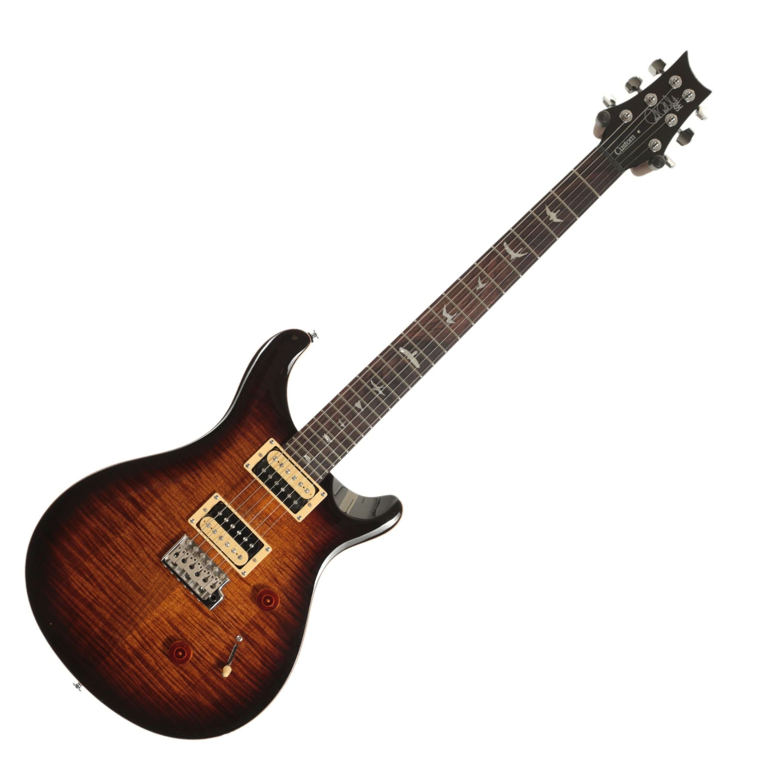 PRS SE CUSTOM 24 Black Gold Sunburst Electric Guitar | Bonners Music