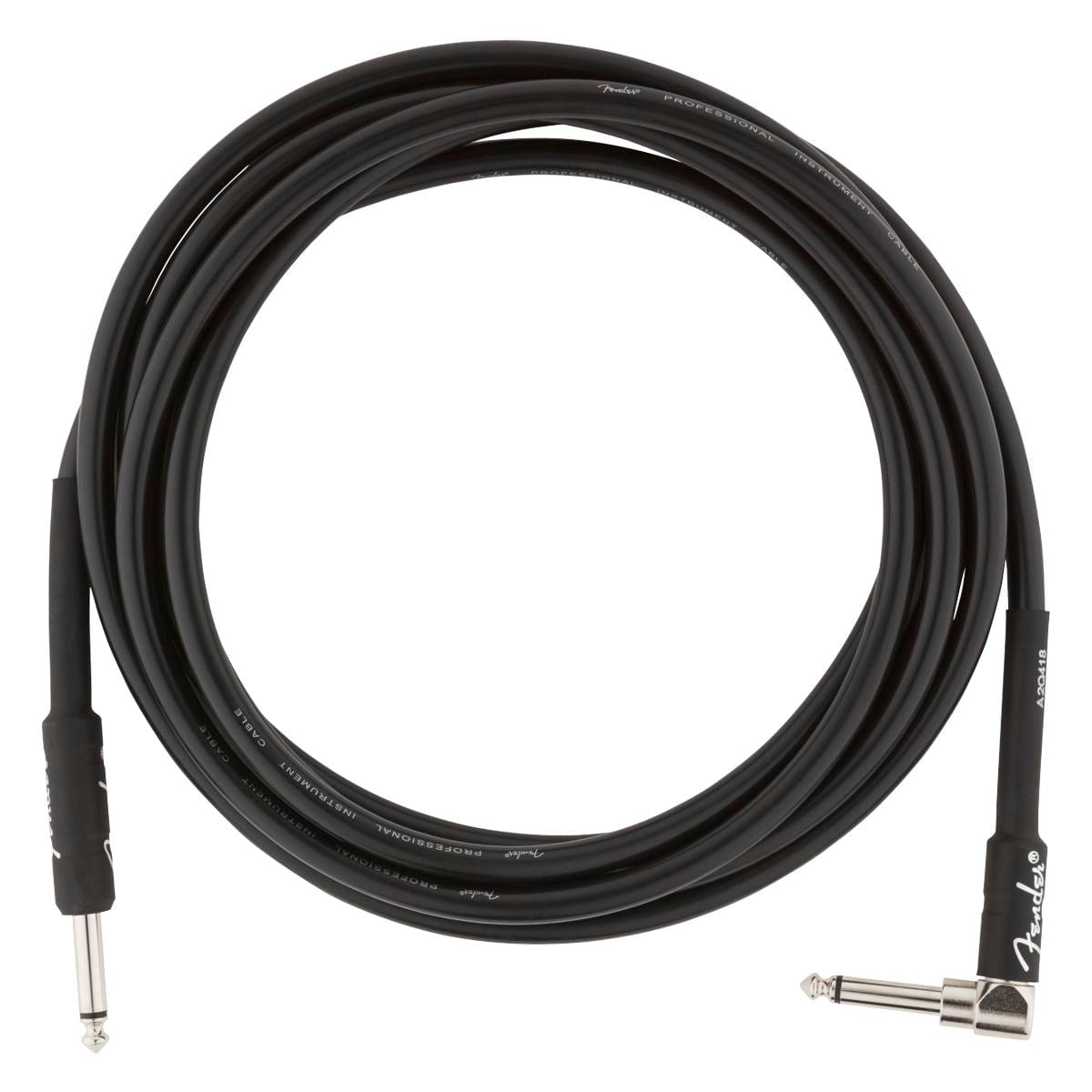 Fender Professional Series 10Ft Angle Straight Black Guitar Cable