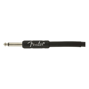 Fender Professional Series 18.6Ft Angle Straight Black Guitar Cable
