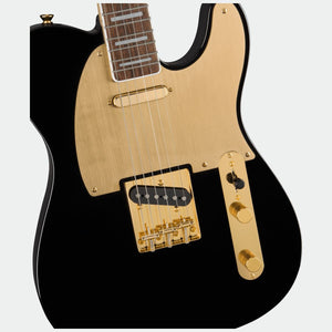 Squier 40th Anniversary Telecaster Gold Edition Black Electric Guitar