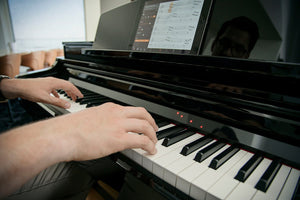 Yamaha Clavinova CSP150 Digital Piano; Polished Ebony with FREE iPad Offer