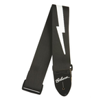 Gibson Lightning Bolt 2 Inch Guitar Strap Black