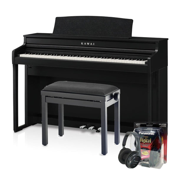 Kawai CA401 Satin Black Digital Piano Value Package