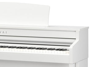 Kawai CA401 Satin White with Piano Stool & Kawai SH9 Headphones