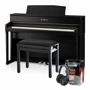 Kawai CA701 Digital Piano Value Package; Satin Black