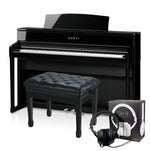 Kawai CA701 Digital Piano Concert Package; Polished Ebony