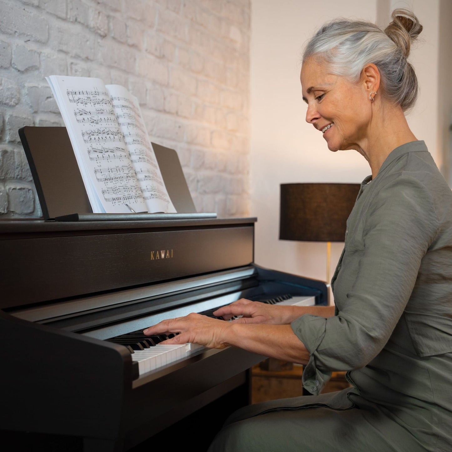 Kawai CA701 with Piano Stool & Kawai SH9 Headphones; Rosewood