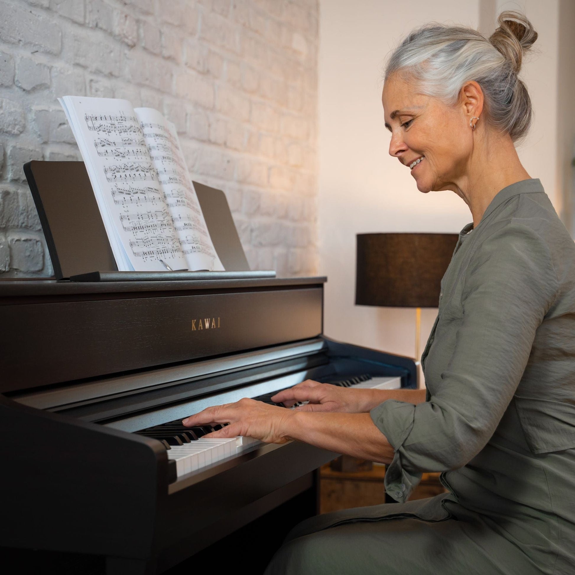 Kawai CA701 with Piano Stool & Kawai SH9 Headphones; Rosewood