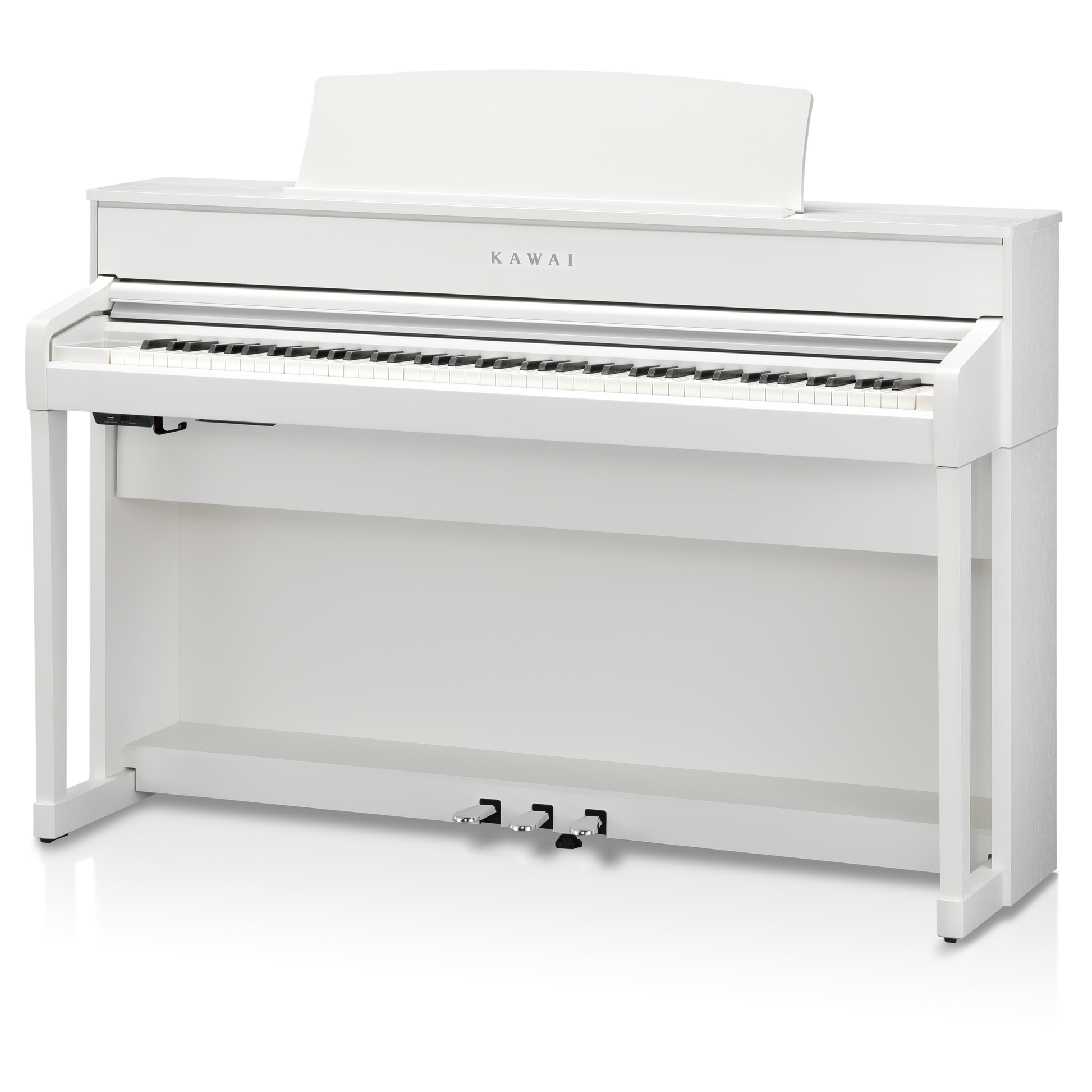 Kawai CA701 with Piano Stool & Kawai SH9 Headphones; White