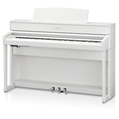 Kawai CA701 with Piano Stool & Kawai SH9 Headphones; White
