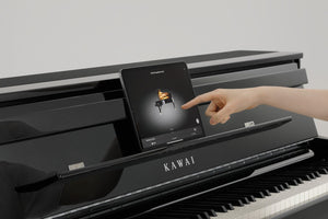 Kawai CA901 with Piano Stool & Kawai SH9 Headphones; Satin Black
