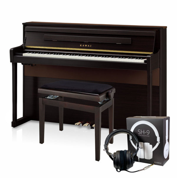 Kawai CA901 with Piano Stool & Kawai SH9 Headphones; Rosewood