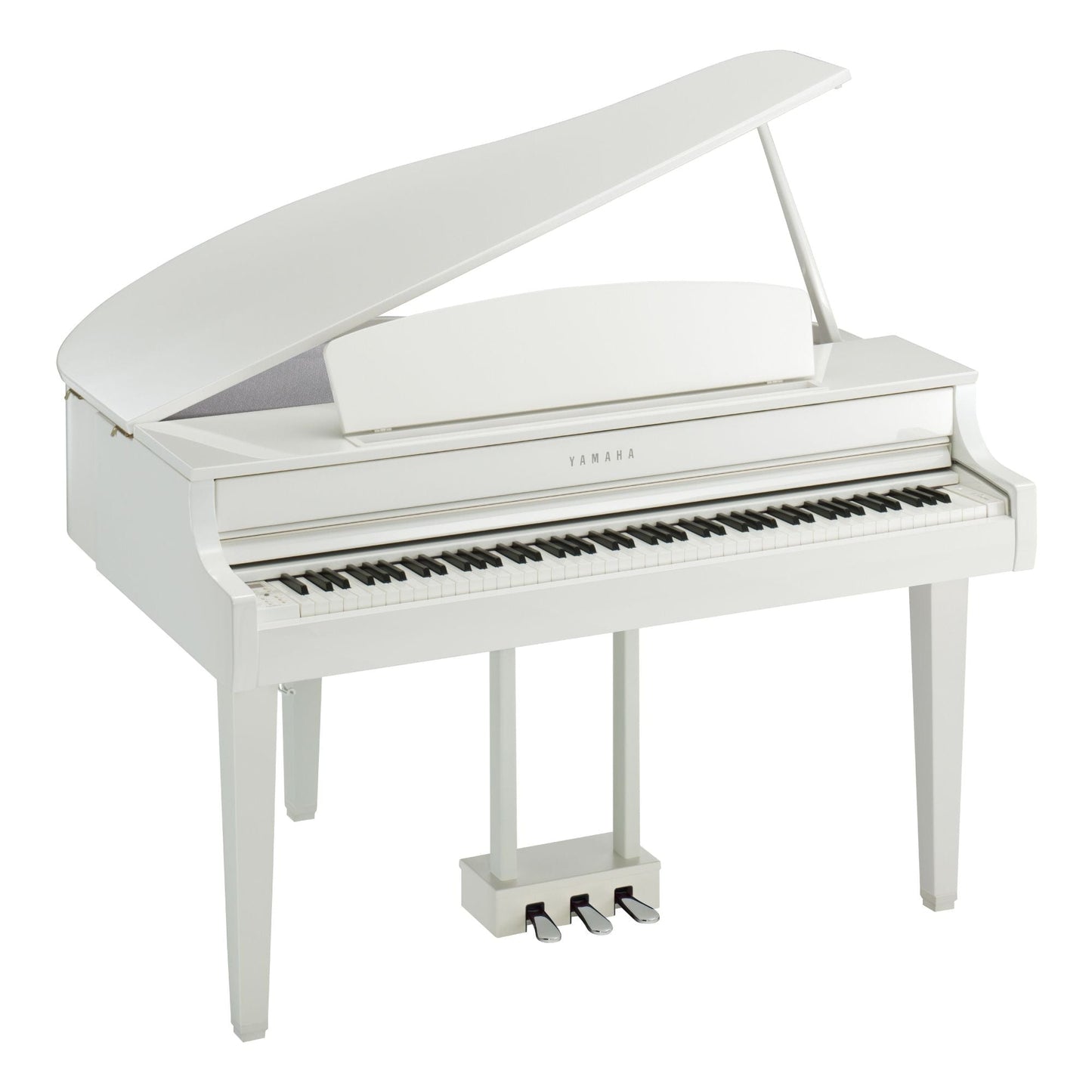 Yamaha CLP765GP Polished White Concert Package