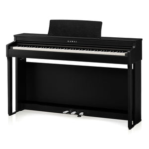 Kawai CN201 Digital Piano; Black with Piano Stool & Kawai SH9 Headphones