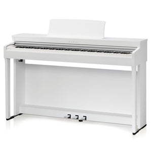 Kawai CN201 Digital Piano; White with Piano Stool & Kawai SH9 Headphones
