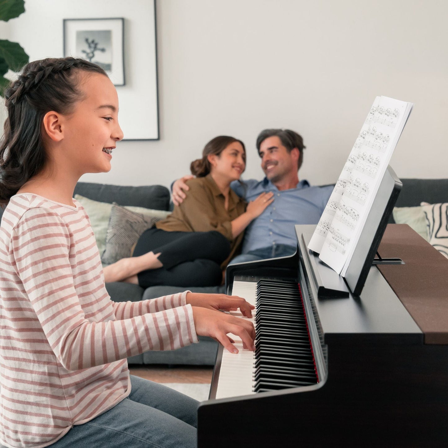 Kawai CN301 Digital Piano; White with Piano Stool & Kawai SH9 Headphones