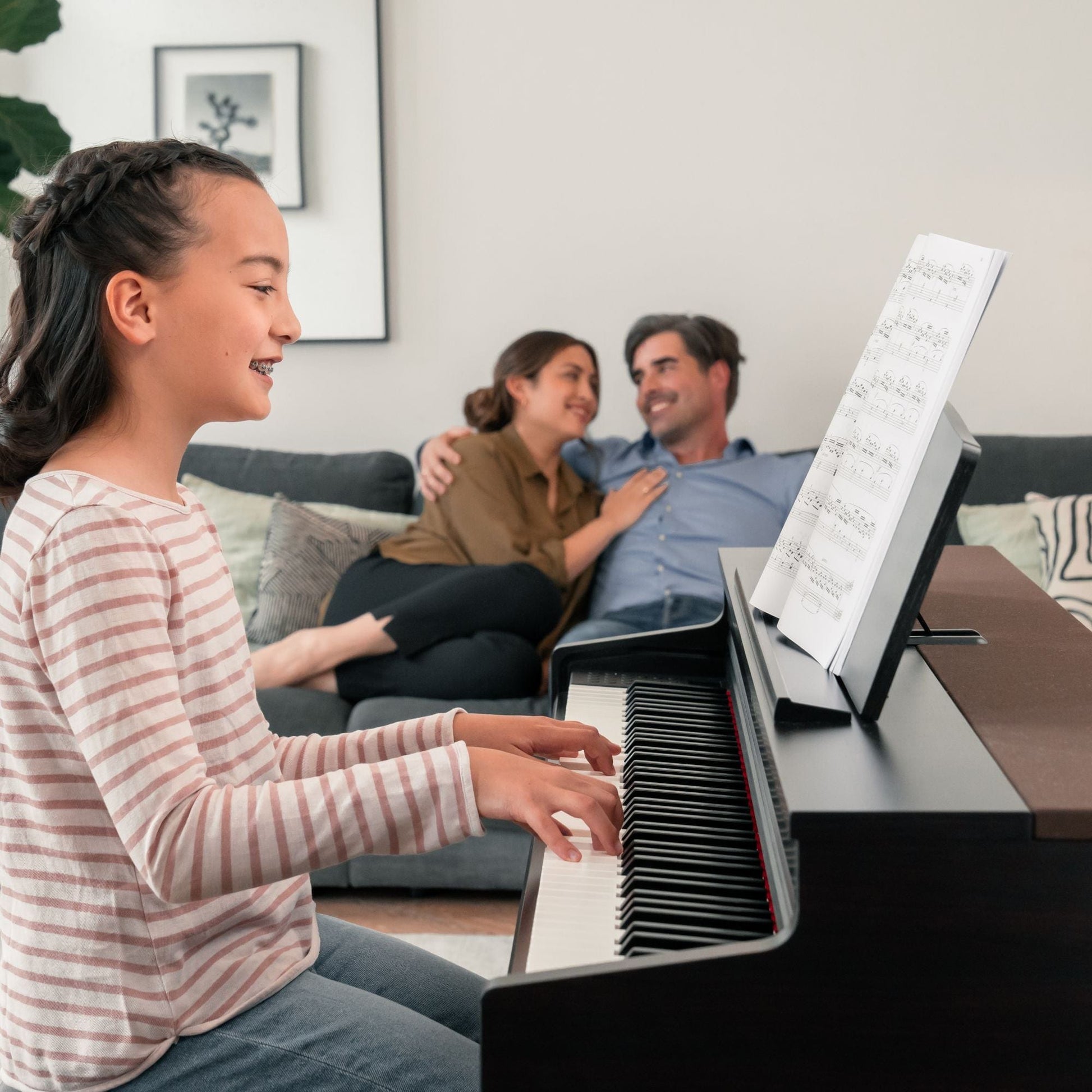 Kawai CN301 Digital Piano; White with Piano Stool & Kawai SH9 Headphones