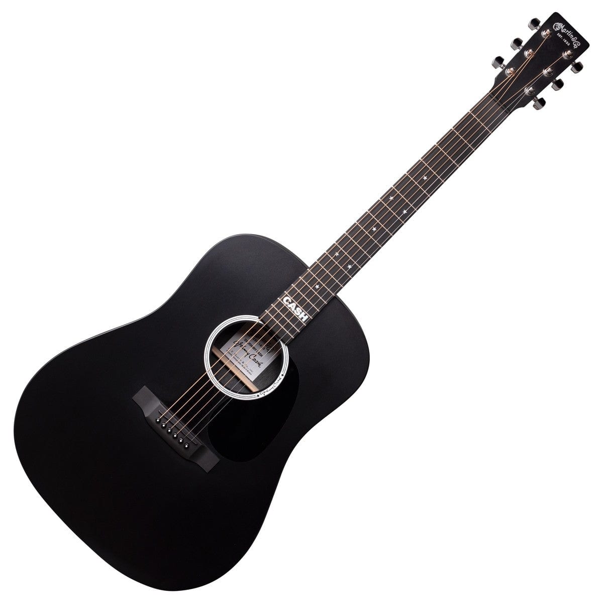 Martin DX Johnny Cash Black Acoustic Guitar | Bonners Music