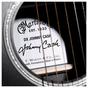 Martin DX Johnny Cash Black Acoustic Guitar