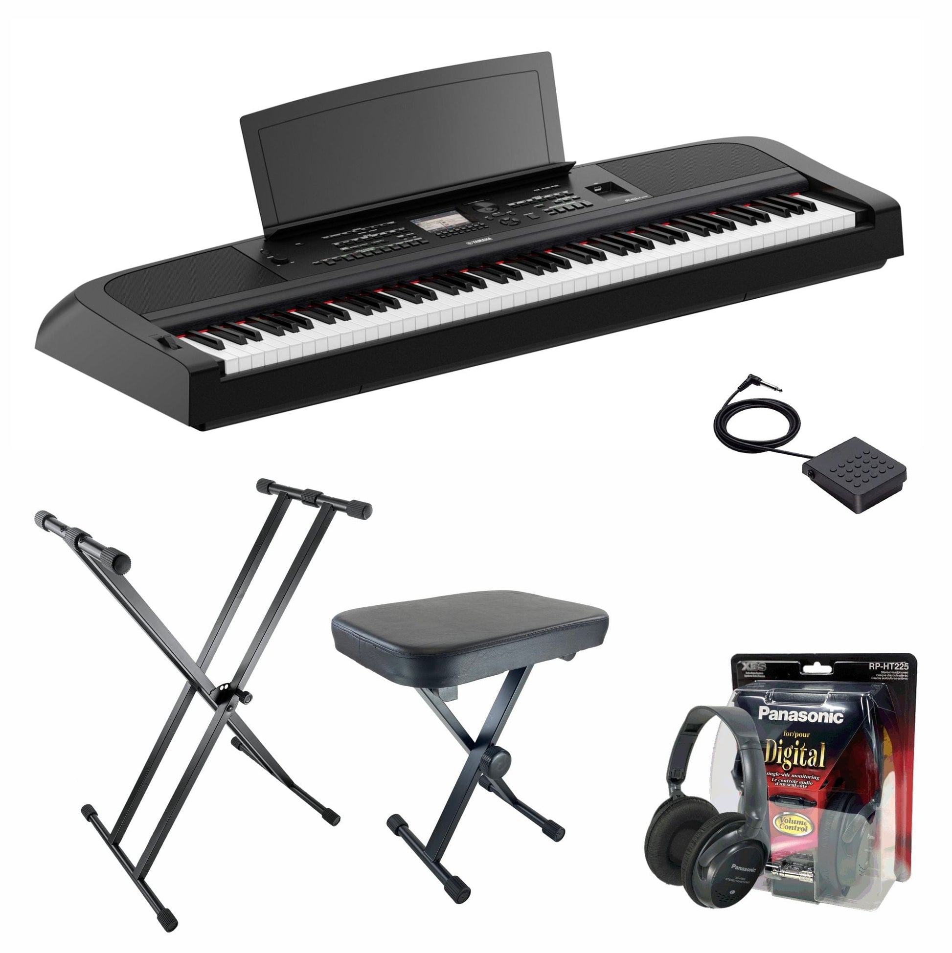 Yamaha DGX670 Black Piano Value Package